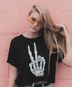 Printed Tshirt Coffee Black Color