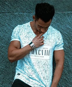 Dark Teal Printed Tshirt